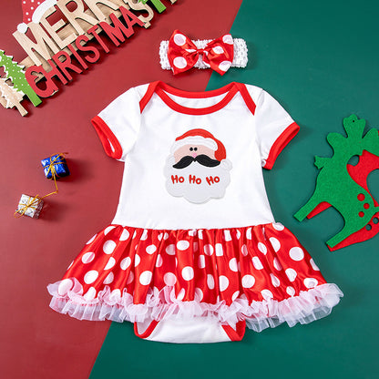 Adorable Dot Short Sleeve Baby Gown - Soft & Comfortable Sleepwear