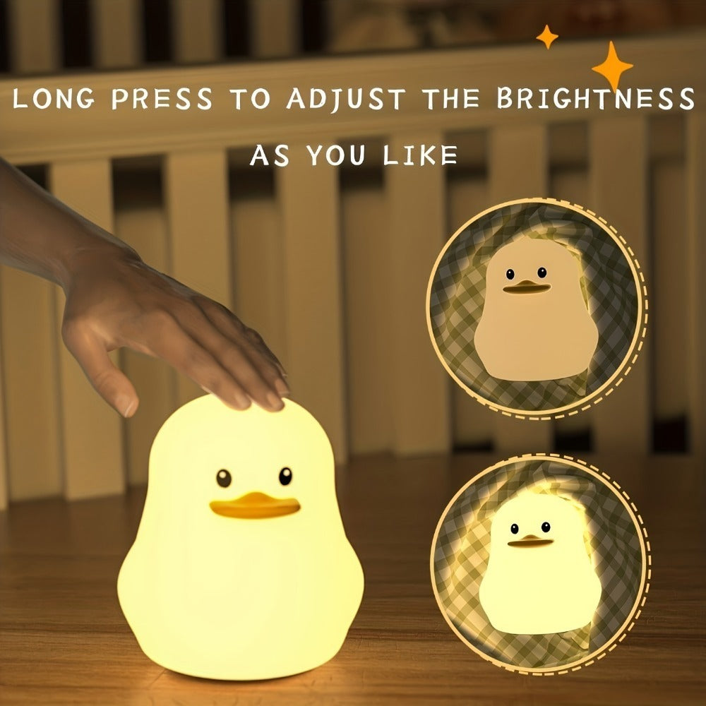 LED Rainbow Night Light - Color Changing Silicone Lamp with Touch Control & USB Charging