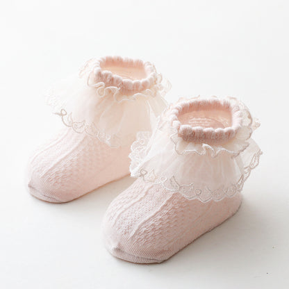 Baby Lace Socks - Frilly Ankle Socks for Infants & Toddlers