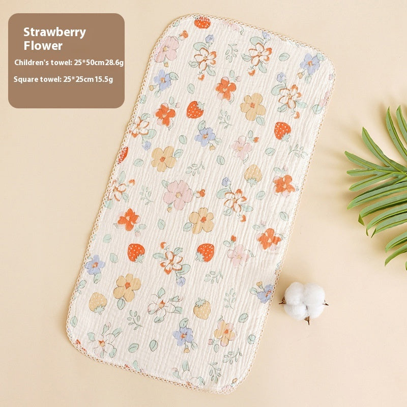 Baby Saliva Towel - Pure Cotton Drool Bibs & Face Washing Cloth for Newborns