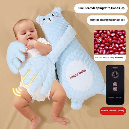 Baby Sleep Soother Hand Pillow - Remote Controlled Plush Comforting Toy for Infants