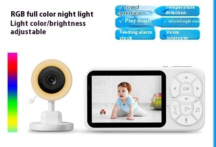 Smart Baby Monitor with VOX Mode, Night Vision & Full Color Display - Free Shipping