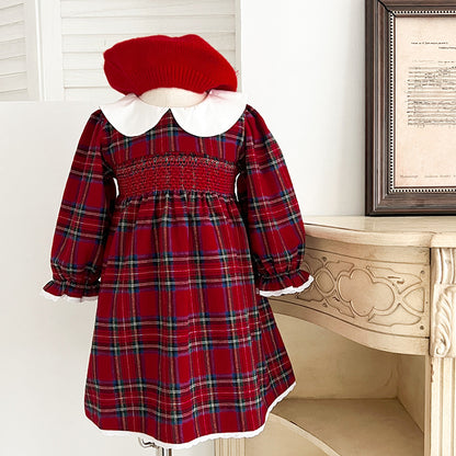 Girls' Dress Christmas Spring And Autumn Dress Long Sleeve Baby Jumpsuits