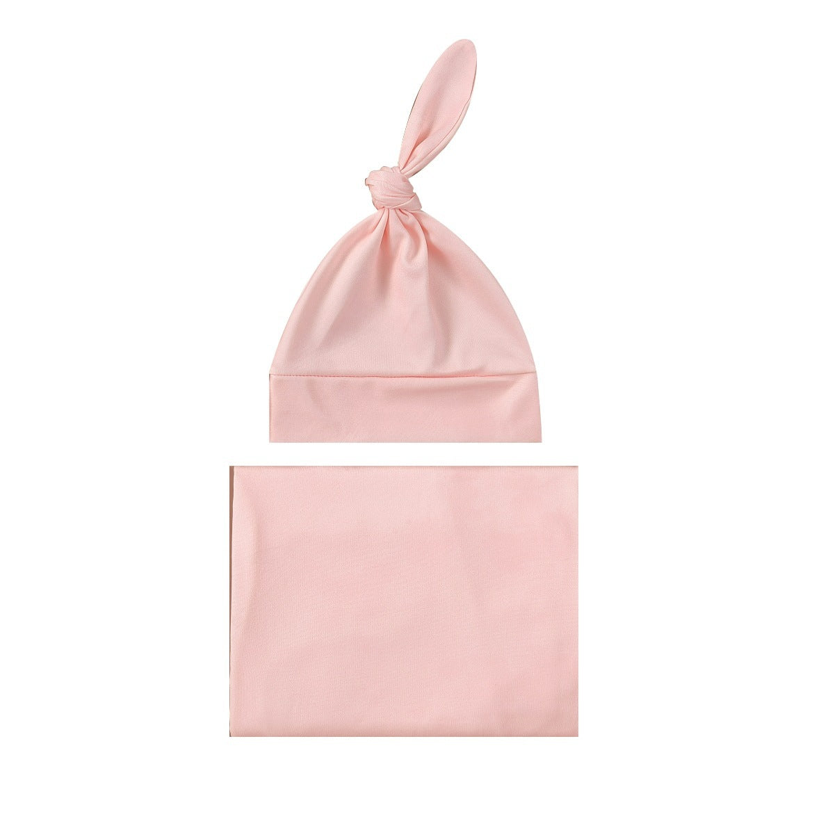 Baby Wraparound Swaddle Cloth with Rabbit Ears Hair Band - Newborn Gift Set - Free Shipping