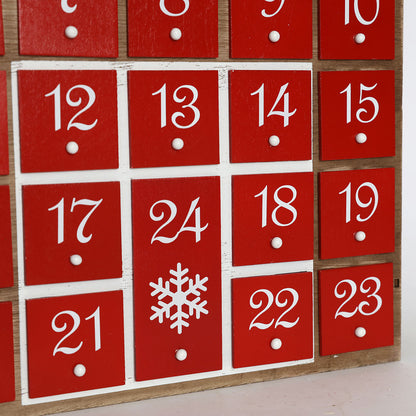Christmas Wooden Countdown Calendar Barn American Country Ornaments