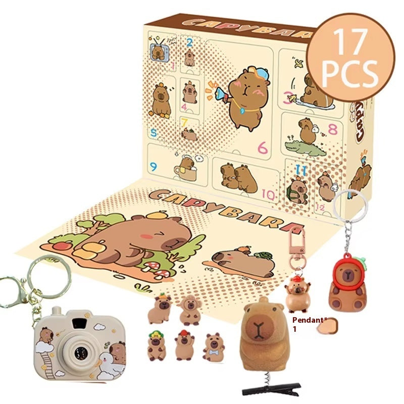 Christmas Countdown Blind Box Assembled Building Block Toys