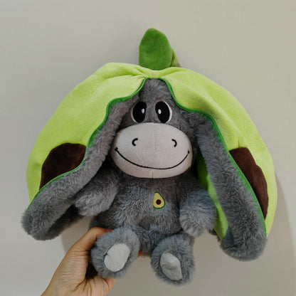 Cute Strawberry Avocado Donkey Baby Sleeping Music Doll - Early Education Plush Toy - Free Shipping
