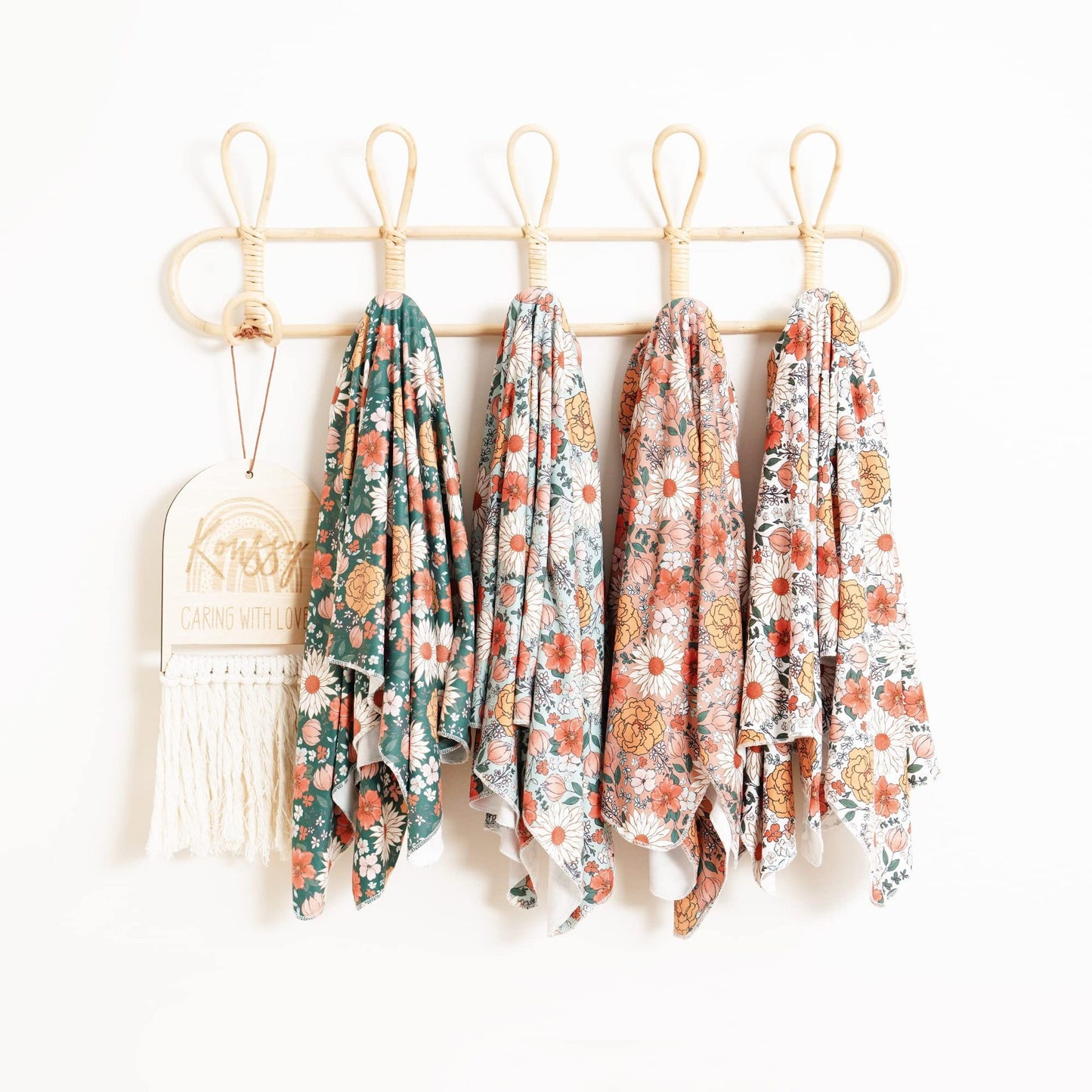 Baby Wraparound Swaddle Cloth with Rabbit Ears Hair Band - Newborn Gift Set - Free Shipping