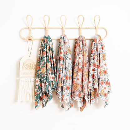 Baby Wraparound Swaddle Cloth with Rabbit Ears Hair Band - Newborn Gift Set - Free Shipping