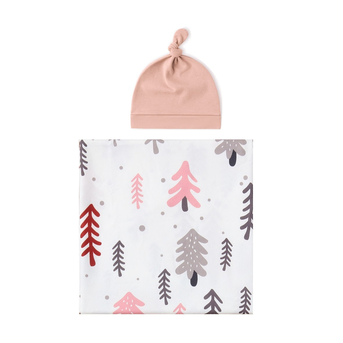 Baby Wraparound Swaddle Cloth with Rabbit Ears Hair Band - Newborn Gift Set - Free Shipping