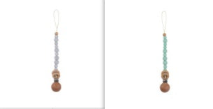 Baby Products Soothing Beech Wood Clip Pacifier Chain